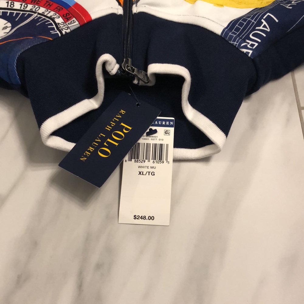 NWT Men’s Polo Ralph Lauren Full Zip Sweatshirt - Picture 7 of 8